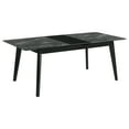 thumbnail image 1 of Crestmont 78-inch Extension Dining Table Black Faux Marble, 1 of 11