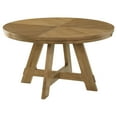 thumbnail image 1 of Danvers Round 54-inch Wood Dining Table Brown Oak, 1 of 7