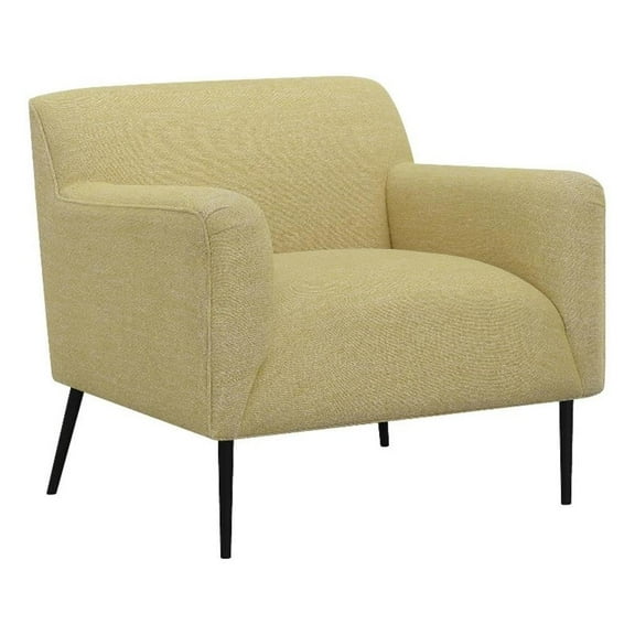 Darlene Upholstered Track Arms Accent Chair Lemon