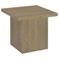 thumbnail image 1 of Devar Square Engineered Wood Side End Table Latte, 1 of 8