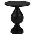 thumbnail image 1 of Dianella Round Pedestal Base Accent Side Table Black Stain, 1 of 4