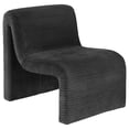 thumbnail image 1 of Coaster Drayton Upholstered Curved Armless Accent Chair, Black, 1 of 10