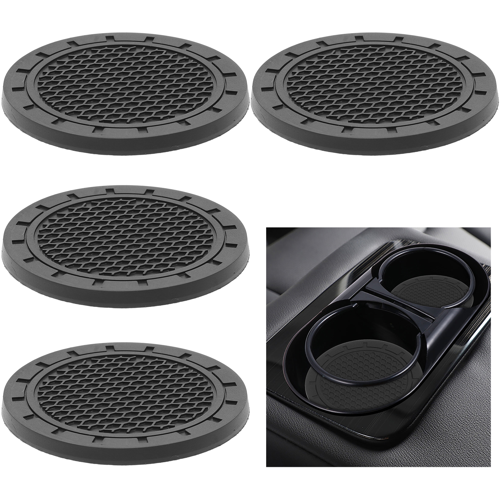 Coaster Drink Coasters for Nonslips Mat Truck 4 Pcs Water Cup Pvc Car
