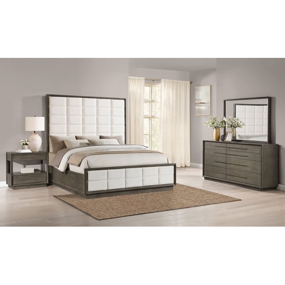 Coaster Durango 4-Piece Eastern King Bedroom Set, Taupe Oak