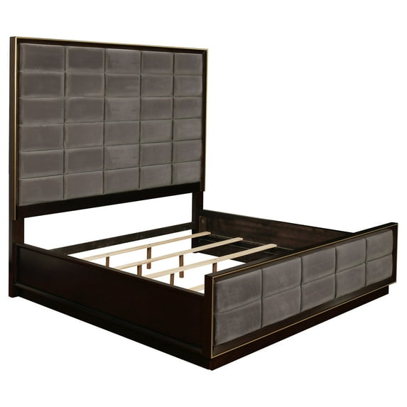 Durango 80-inch Queen Panel Bed Smoked Peppercorn