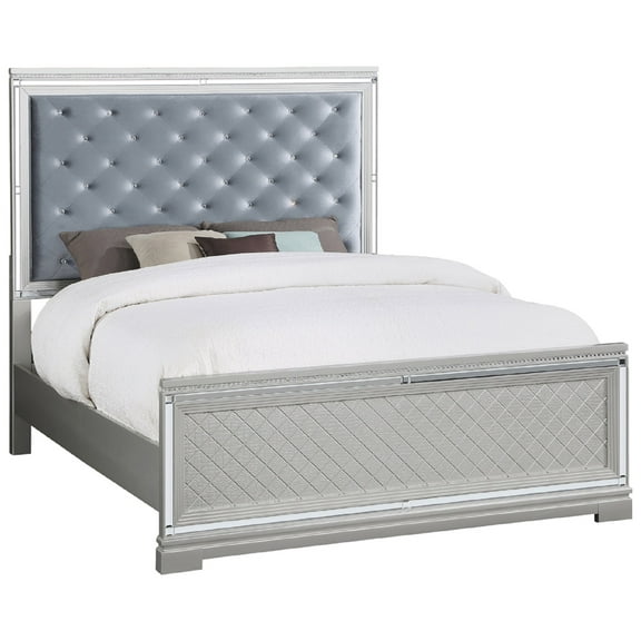 Coaster Eleanor California King Bed, Metallic Silver Box 2