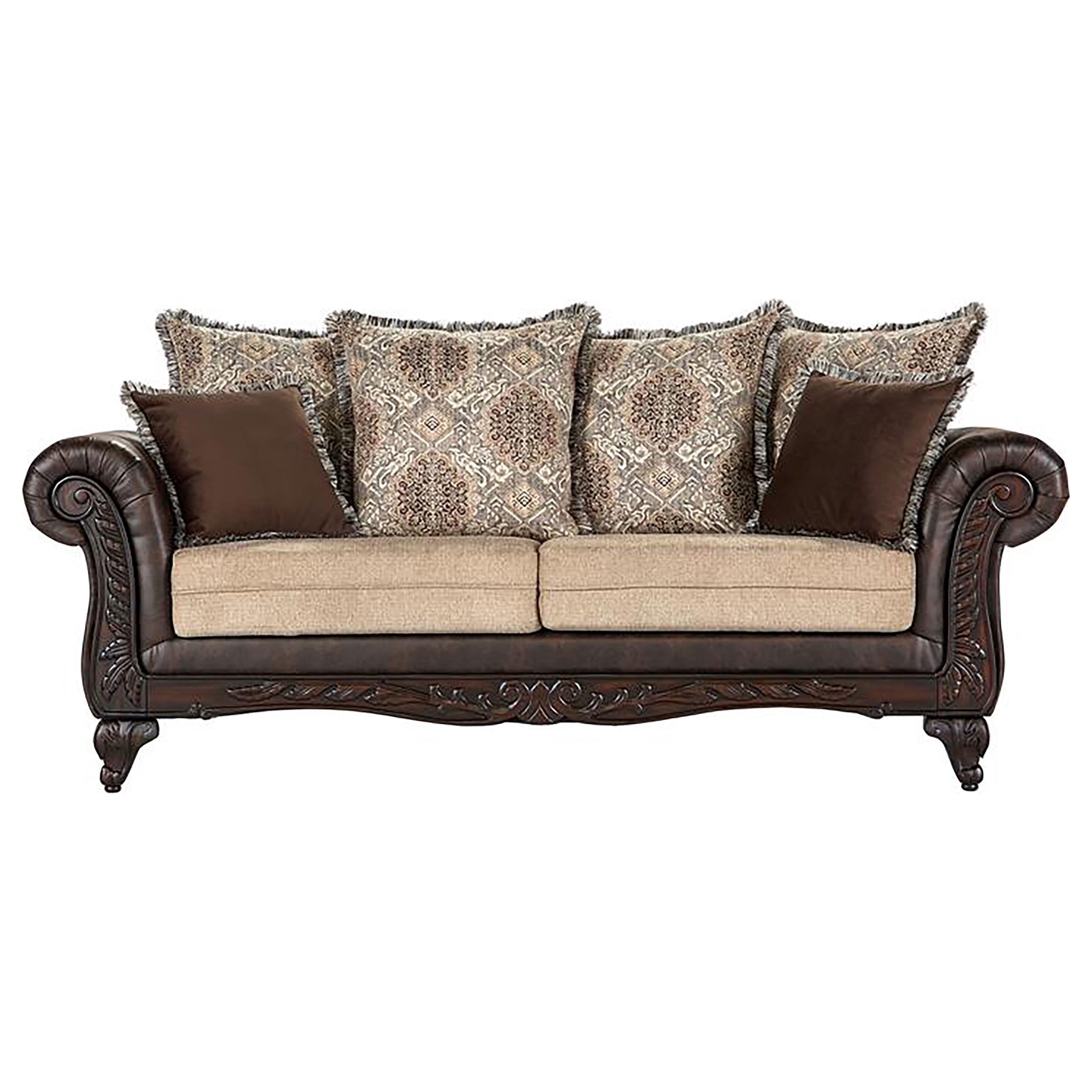 Elmbrook Upholstered Rolled Arm Sofa