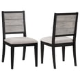 thumbnail image 1 of Elodie Wood Dining Side Chair Grey and Black (Set of 2), 1 of 14