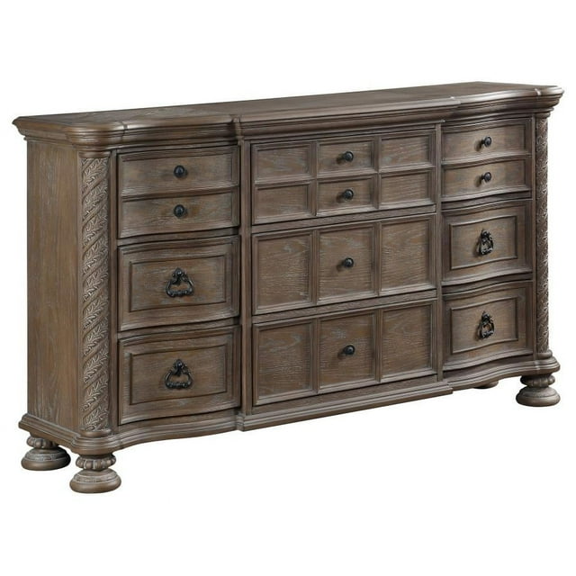 Coaster Emmett 9-drawer Traditional Rectangular Wood Dresser in Walnut
