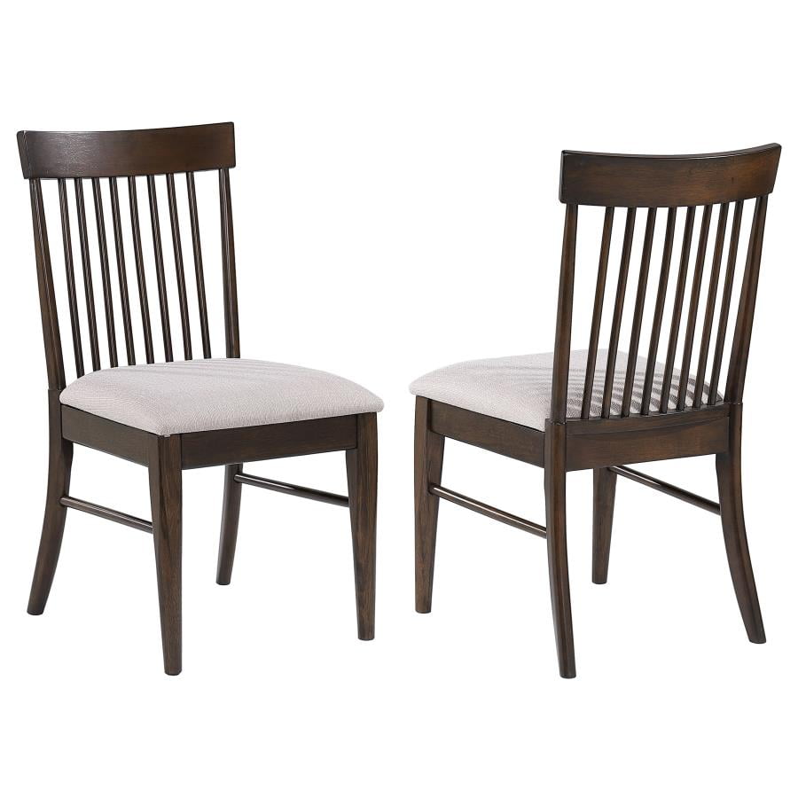 Gray Mid Century Modern Wood Slat Side Chair