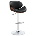 thumbnail image 1 of Harris Adjustable Bar Stool Black and Chrome, 1 of 13