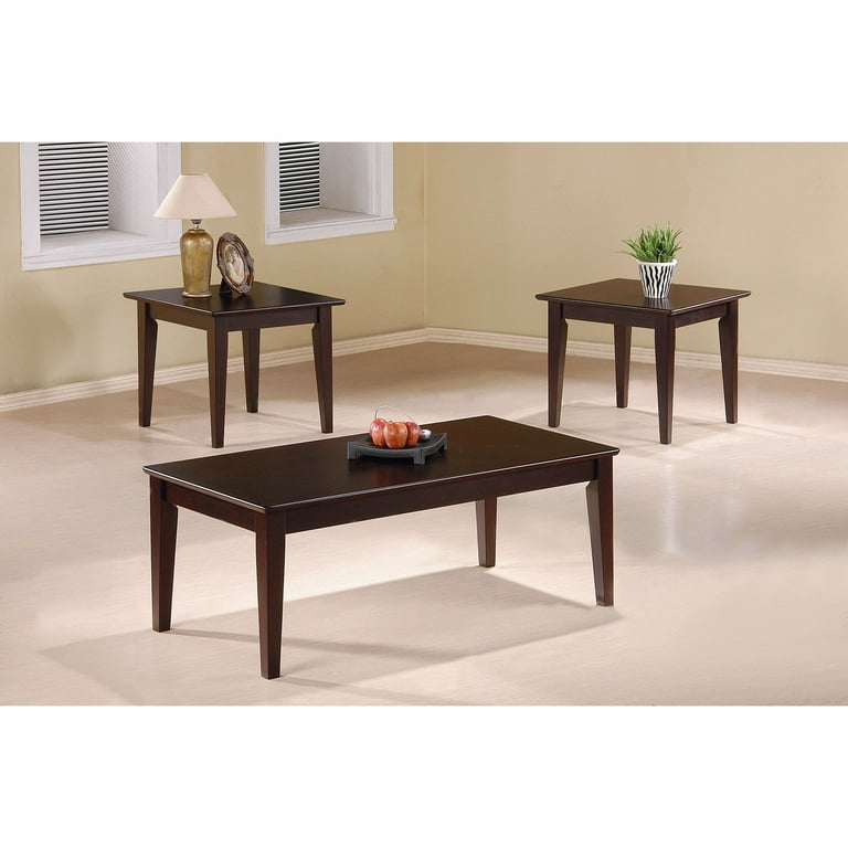Coaster furniture 3 piece coffee table set outlet