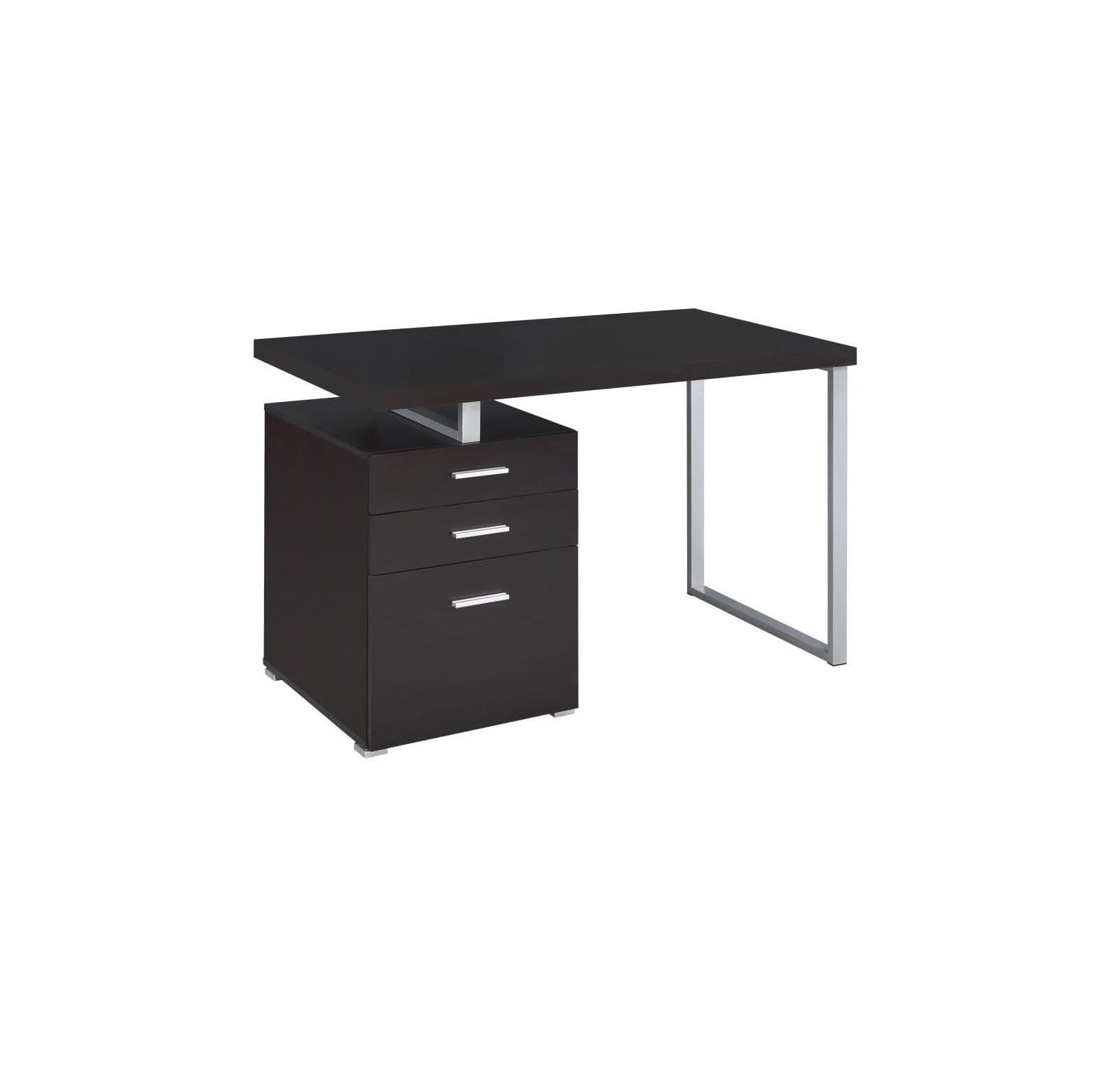 Coaster Furniture Brennan Modern 3 Drawer Home Office Writing Computer ...