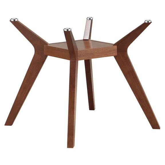 Coaster Furniture Paxton Century Modern Wood Table Base Glass Top Sold Separately Nutmeg Brown 122180
