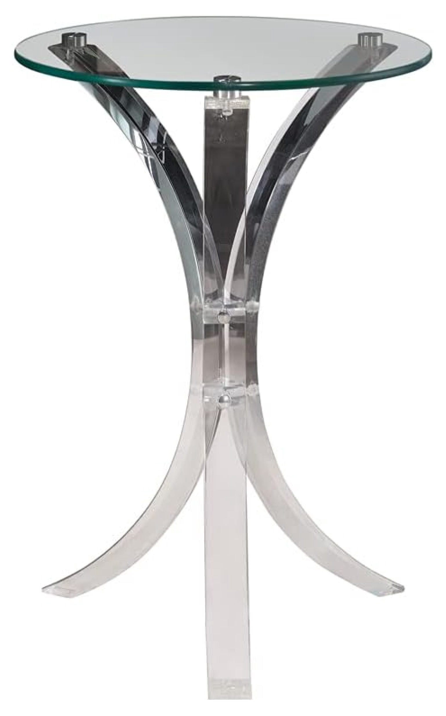 Coaster Furniture Round Glass Top Side End Table 900490 - Walmart.com