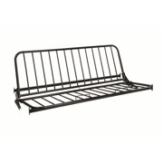 Coaster Futon Frame with Metal Decking Oak and Black-Finish:Oak,Style:Transitional