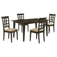 thumbnail image 1 of Gabriel 5-piece Rectangular 59-inch Dining Set Cappuccino, 1 of 13