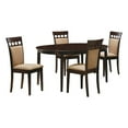 thumbnail image 1 of Gabriel 5-piece Extension Leaf Dining Table Set Cappuccino, 1 of 11