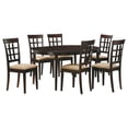 thumbnail image 1 of Gabriel 7-piece Extension Leaf Dining Table Set Cappuccino, 1 of 11