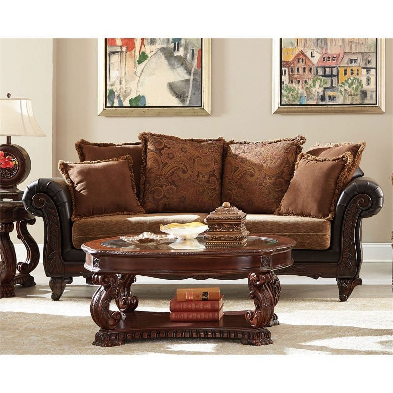 Coaster Garroway Sofa in Russet