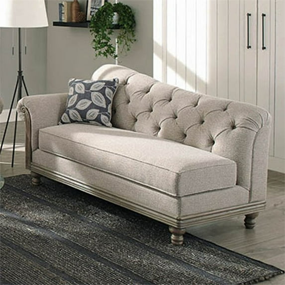 Gilmore Upholstered Tufted Chaise Grey