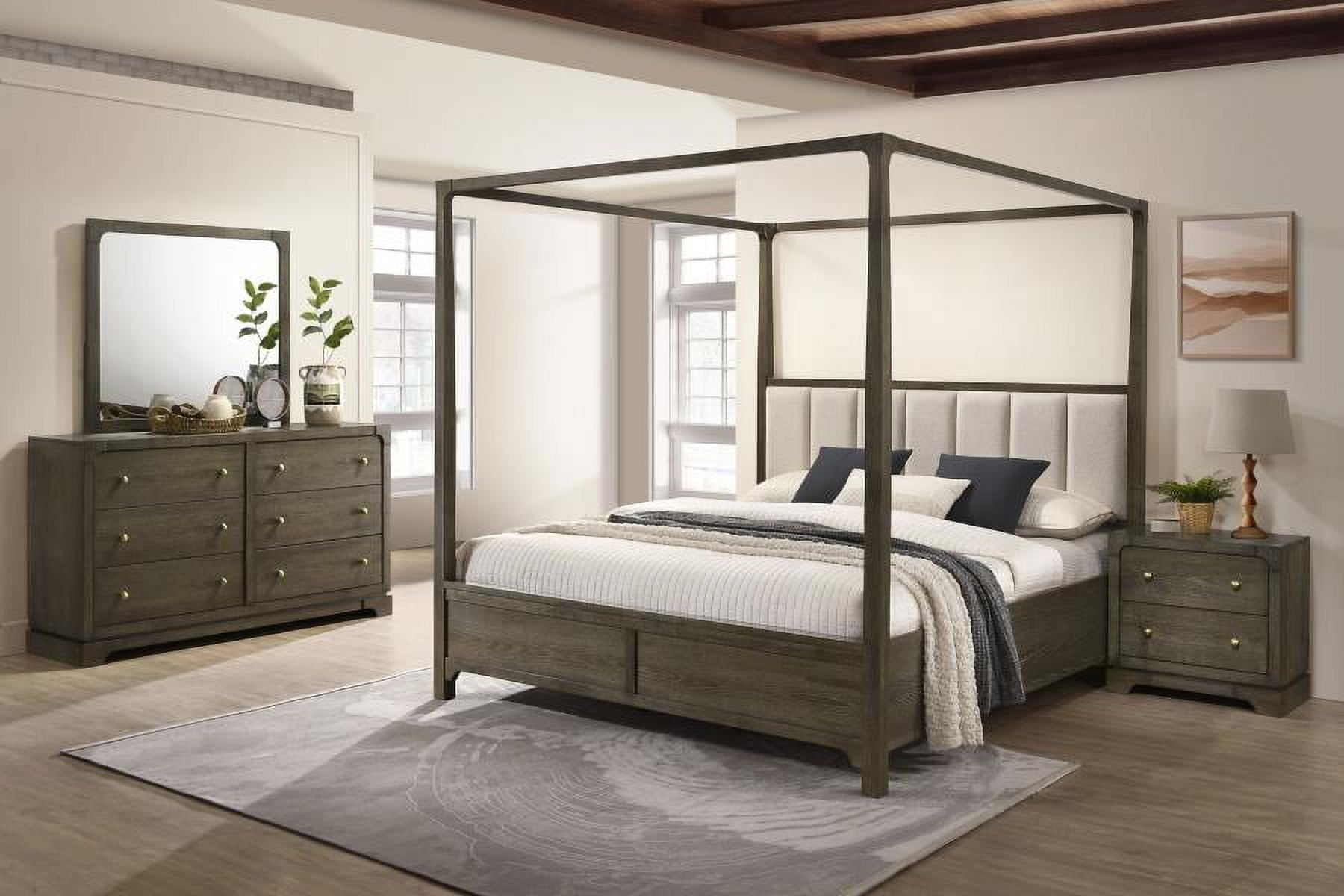 Gran Park Dark Cocoa Solid Wood Queen Bedroom Set
