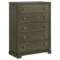 thumbnail image 1 of Gran Park 5-drawer Bedroom Chest of Drawers Dark Cocoa, 1 of 12