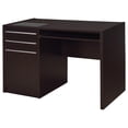 thumbnail image 1 of Halston 47-inch 2-drawer Office Desk with Cabinet Cappuccino, 1 of 13