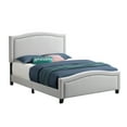 thumbnail image 1 of Hamden Queen Upholstered Panel Bed Beige, 1 of 2