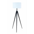 thumbnail image 1 of Harrington 60-inch Drum Shade Metal Tripod Floor Lamp Black, 1 of 7