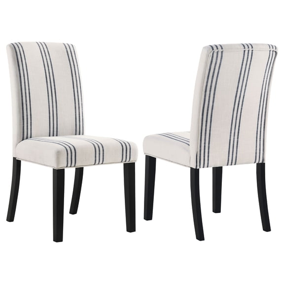 Coaster Herran Upholstered Dining Side Chair, Beige (Set of 2)