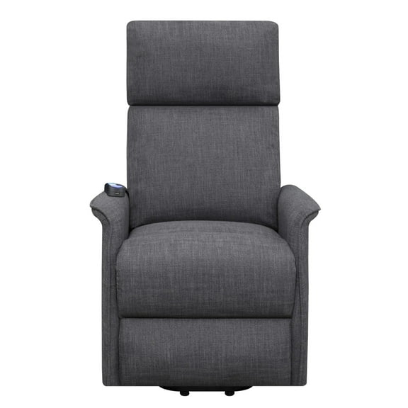Herrera Power Lift Recliner with Wired Remote Charcoal