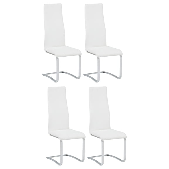 Montclair Upholstered Dining Side Chair White (Set of 4)