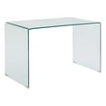thumbnail image 1 of Coaster Highsmith Contemporary Clear Bent Glass Writing Desk, 1 of 7
