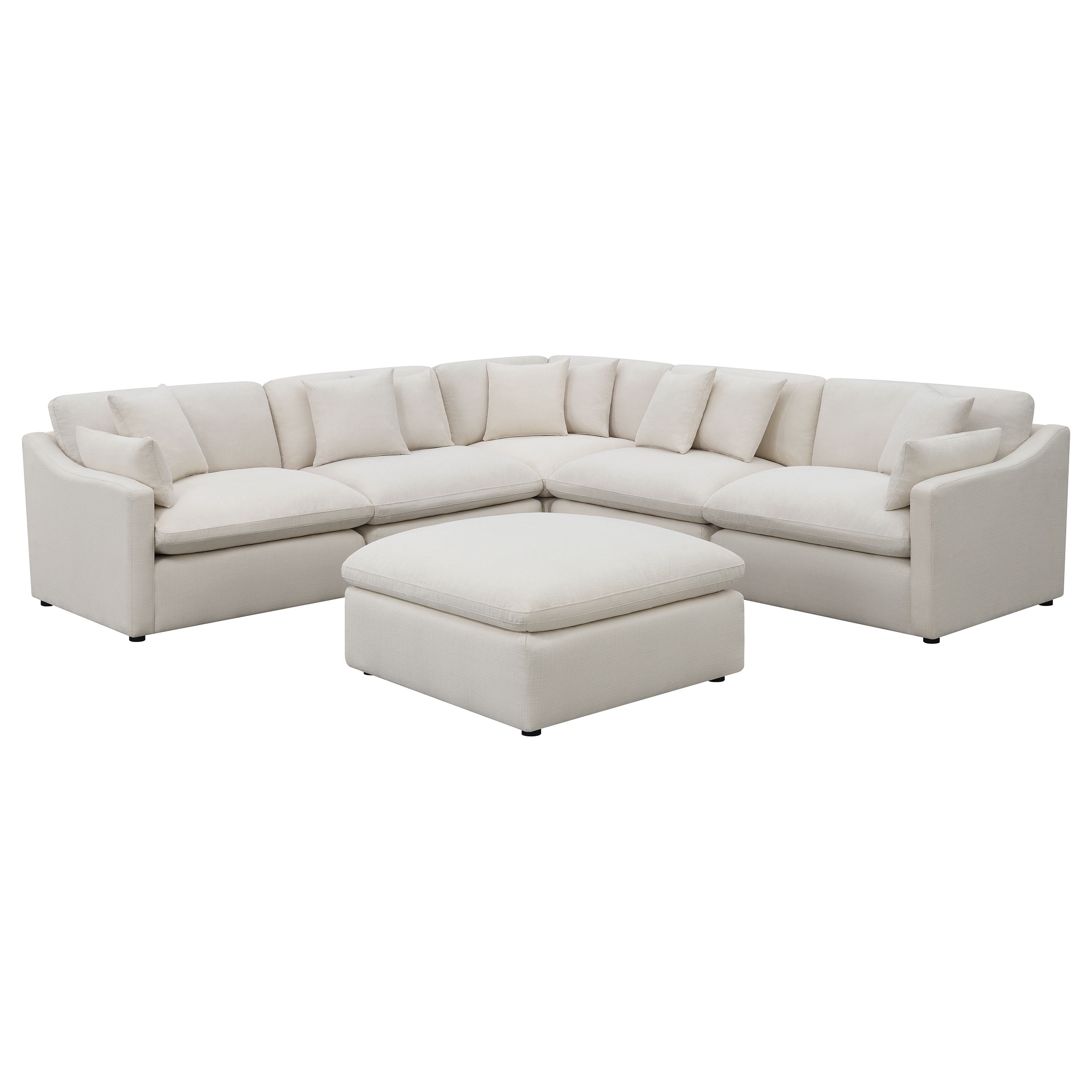Coaster Hobson Beautiful Modern 6-Piece Fabric Upholstered Modular