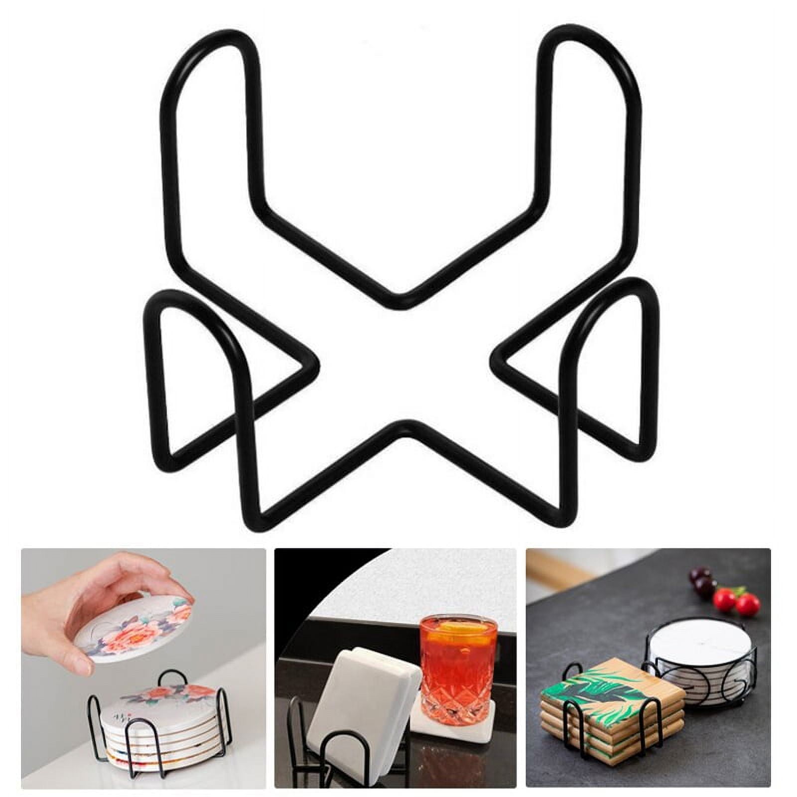 Coaster Holder Mat Storage Rack Silicone Table Mat Holder Tea Coffee ...
