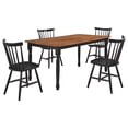 thumbnail image 1 of Hollyoak 5-piece Rectangular Dining Set Walnut and Black, 1 of 13