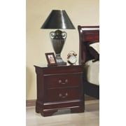 Louis Philippe Rectangular 2-drawer Nightstand