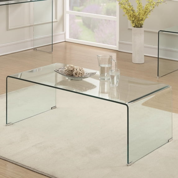 Coaster Home Furnishings 705328 Coffee Table, Clear