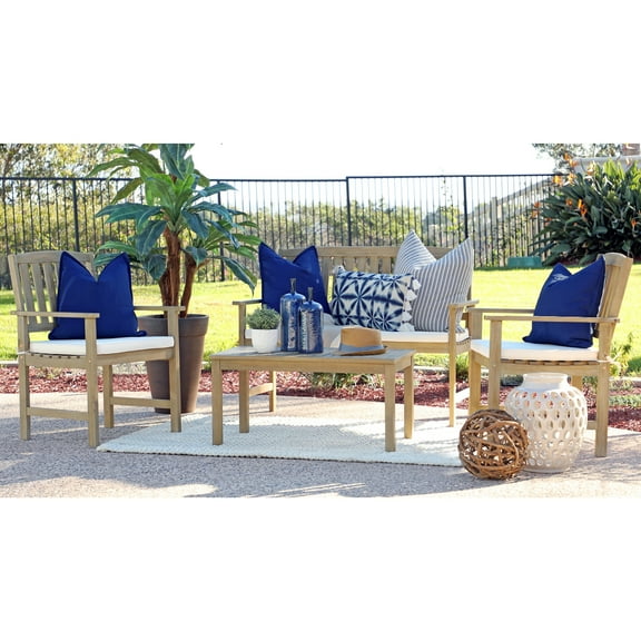 Coaster Home Furnishings Jonah 4 Piece Wood Outdoor Patio Conversation Set