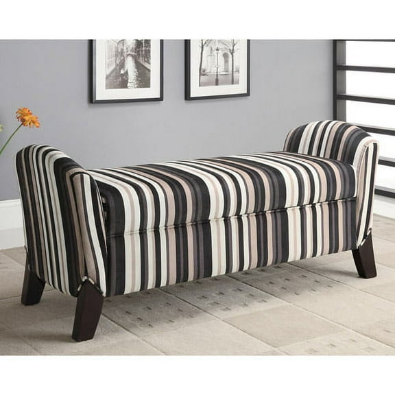Coaster Home Furnishings Transitional Bench, Cappuccino/Multi-Color