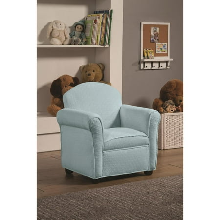 Coaster Isaac Upholstered Kids Chair in Baby Blue