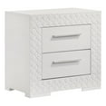 thumbnail image 1 of Ives 2-drawer Nightstand Bedside Table White High Gloss, 1 of 14