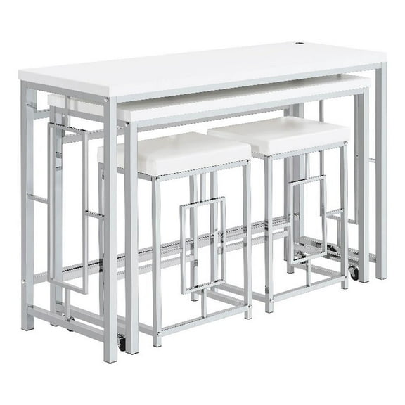 Jackson 4-piece Multipurpose Counter Height Table Set White