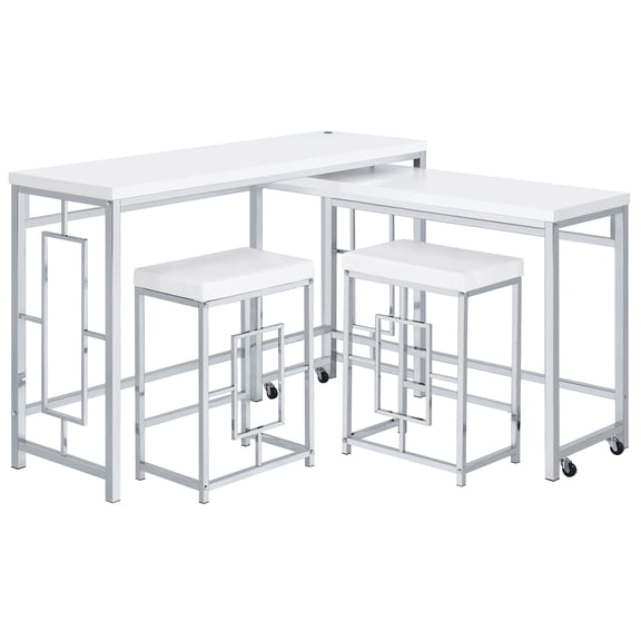 Jackson 4-piece Multipurpose Counter Height Table Set White