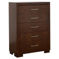 thumbnail image 1 of Jessica 5-drawer Bedroom Chest Cappuccino, 1 of 7