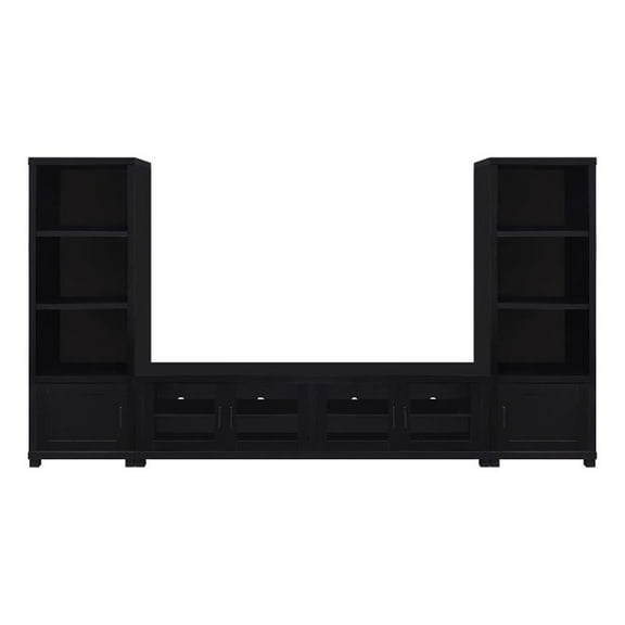 Jupiter 3-piece Entertainment Center 79-inch TV Stand Black