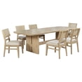 thumbnail image 1 of Kailani 7-piece Rectangular Wood Dining Table Set Beige Oak, 1 of 15