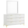 thumbnail image 1 of Kendall 6-drawer Dresser with Mirror White, 1 of 10