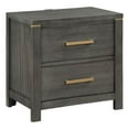 thumbnail image 1 of Coaster Kieran Transitional 2-drawer Wood Nightstand Bedside Table Gray, 1 of 13